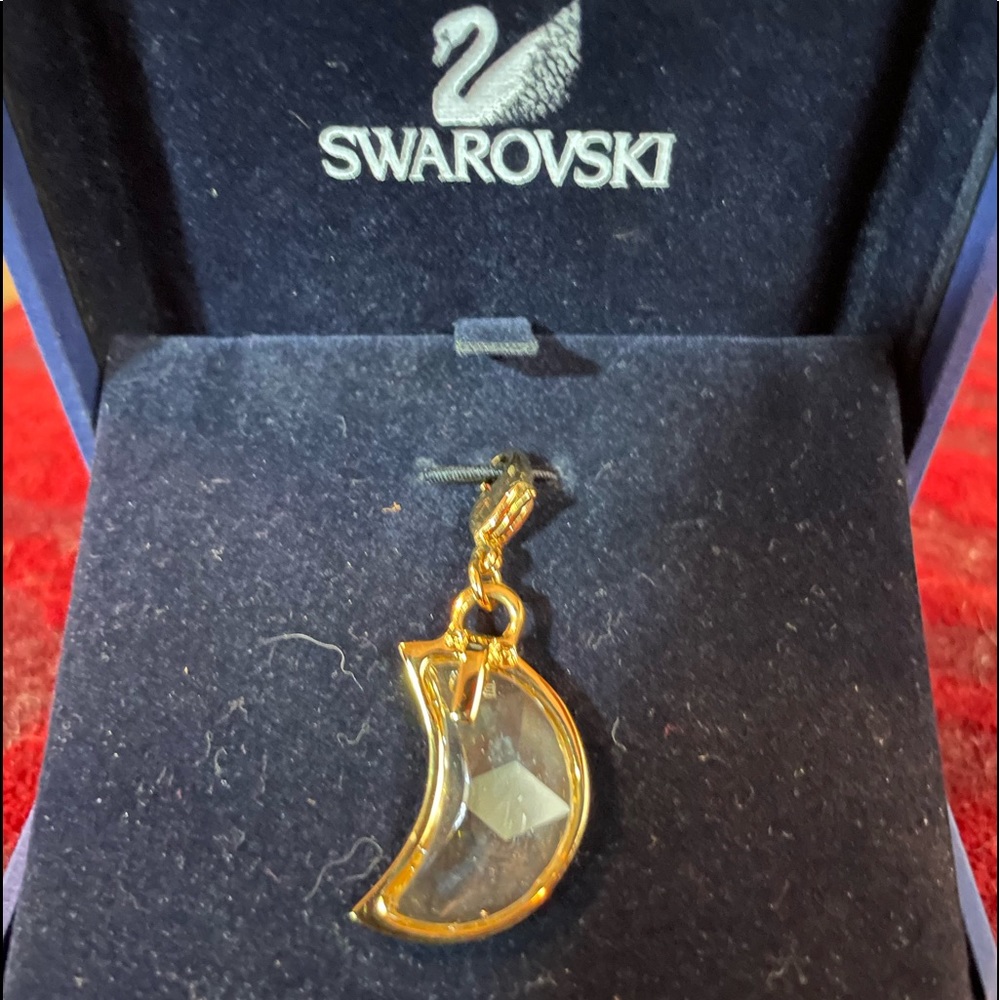 Swarovski Charm  22kt Gold Plated